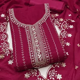 kalini Women'S Vichitra Dress Material-picture-38