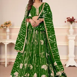 F Plus Fashion Black Net Lehenga Choli-picture-54