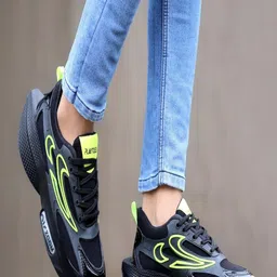 PLAYTOES Men Mesh Running Sports Shoes-28