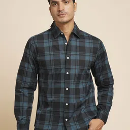 Mast & Harbour Men Relaxed Tartan Checks Opaque Checked Casual Shirt-picture-27