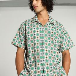 Puma Classic Graphic Printed Relaxed Fit Short Sleeve Shirt-image-75