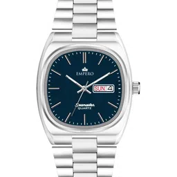 EMPERO Men Brass Patterned Dial & Stainless Steel Straps Analogue Watch EAB221 Square-42