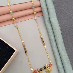 SHANKHRAJ MALL gold plated Gold-Plated Metal Mangalsutra-picture-22