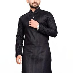 OCMOH Men Solid Straight Kurta (Green)-image-85