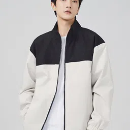 StyleCast x Revolte Men Stand Collar Colourblocked Windcheater Tailored Jacket-picture-38