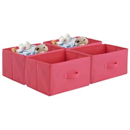 Kuber Industries Pink 4 Pieces Drawer Organisers-21