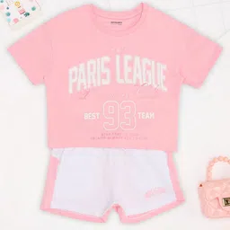 Pantaloons Junior Girls Typography Printed Night suit-picture-10