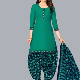 Simmu Women Printed Regular Pure Cotton Kurta with Patiala & With Dupatta-picture-43