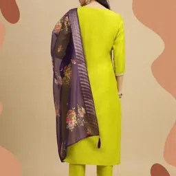 KALINI Women Embroidered Straight Kurta Set-image-38