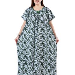 Bindass Female Collection Women Pure Cotton Maxi Nightdress-image-73