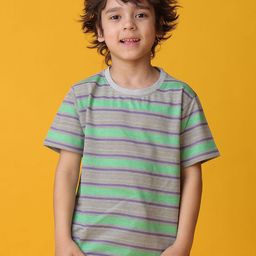 Anthrilo Boys Striped Pockets T-shirt-image-56