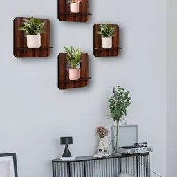 OLIVE TREE 4 Pieces Planter Stand Wall Shelves-image-95