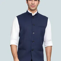 Moda Rapido Men Mandarin Collar Sleeveless Nehru Jacket-picture-19