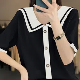 StyleCast Women Peter Pan Collar T-shirt-picture-7