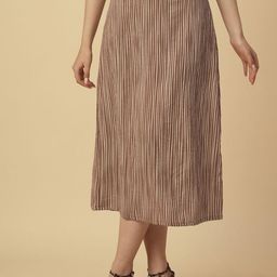 Chemistry Printed A-Line Midi Skirt-image-61