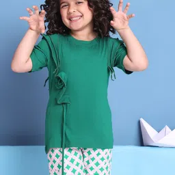 Baawri Girls Solid Cut Out Round Neck Top-picture-17