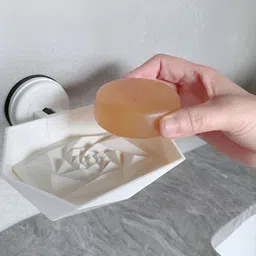 FECA White Flora Rose Soap Holder-52