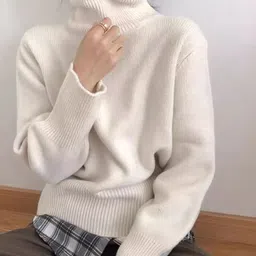 StyleCast Women Ribbed Turtle Neck Long Sleeves Pullover Sweaters-image-15