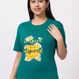 PYRO SPIRIT Women Typography Printed Round Neck T-shirt-picture-14