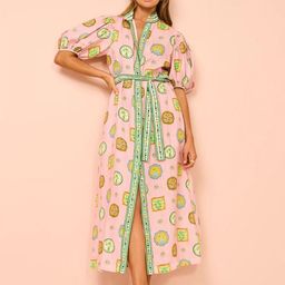 Routes by All About You Floral Print Flared Sleeve Linen Maxi Dress-image-72