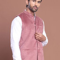 Anouk Woven Nehru Jacket-10