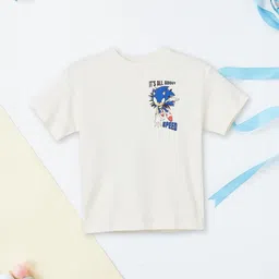max Boys Sonic The Hedgehog Printed Pure Cotton T-shirt-image-83