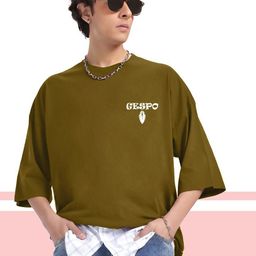 AUSK Men Printed Oversized Pure Cotton T-shirt-image-88