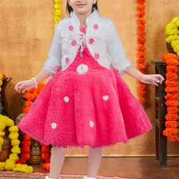 Muhuratam Girls Pure Wool Dresses-image-9