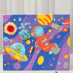 Yellow Bee Cosmic Adventure: DIY Astronaut Art Kit-21