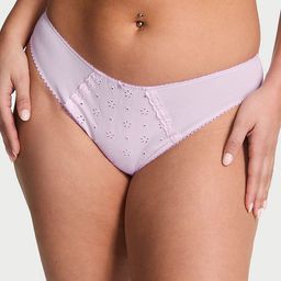 Victoria's Secret Self-Designed Pure Cotton Eyelet Bikini Basic Briefs 1126560614EV-picture-48
