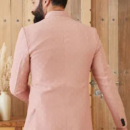 MR BUTTON Printed Tailored Fit Bandhgala image 5