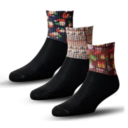 MARLIT Men Pack Of 3 Cotton Above Ankle Length Socks-picture-3