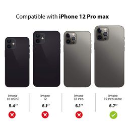 LIRAMARK Solid Printed iPhone 12 Pro Max Back Case Mobile Accessories image 2