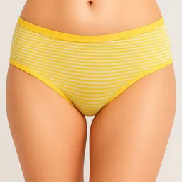Moda Rapido Striped Cotton Mid Rise Briefs vivo stripes yellow-S-Yellow-picture-20