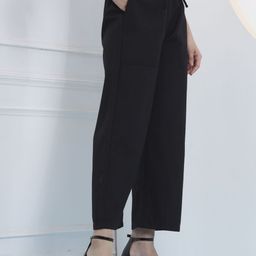 FITHUB Women Straight Fit High-Rise Cotton Parallel Trousers-image-94