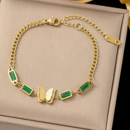 MYKI Women Gold-Plated Wraparound Bracelet-41