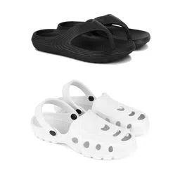 PENNEN Men Set Of 2 Thong Flip-Flops & Clogs-8