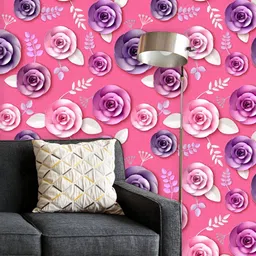 ArtzFolio Printed UV-Resistant Anti-Bacterial Floral Botanical Pattern Peel & Stick Wallpaper-image-100