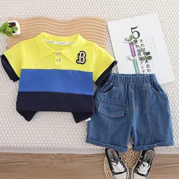 StyleCast x Revolte Kids Striped Pure Cotton T-shirt With Shorts-picture-18
