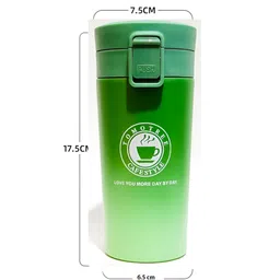 We3 Green & White Printed Stainless Steel Matte Cups Set of Cups and Mugs image 5
