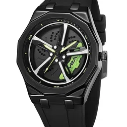 V2A Men Dial & Straps Analogue Watch V2A-CS-2420-S-Blk-Grn-62