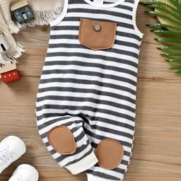 YK Infant Girls Striped Pure Cotton Romper-image-27