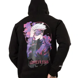 RHINO CULT Men Gojo Printed Hooded Cotton Pullover Sweatshirt-image-10