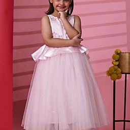 Toy Balloon kids Net Fit & Flare Maxi Dress-image-44