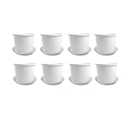8 Inch Duro Pot for Plants with Saucer Tray-53