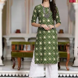 Moda Rapido Selection Of 2 Bandhani Printed Round Neck Straight Kurta-image-68