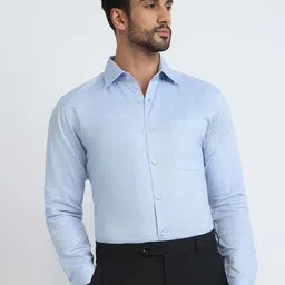 Raymond Pure Cotton Semicutaway Formal Shirt-image-9