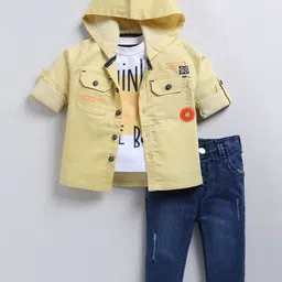 LITTLE COLLARS Boys Printed Coat with Trousers-image-37