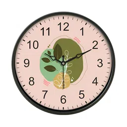 Aura Beige & Green Printed Traditional Wall Clock-18