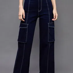 Miss Chase Women Wide Leg High-Rise Stretchable Jeans-image-23